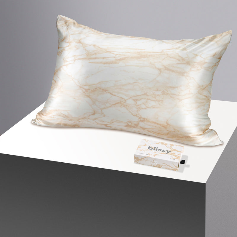 Pillowcase - Champagne Marble - King