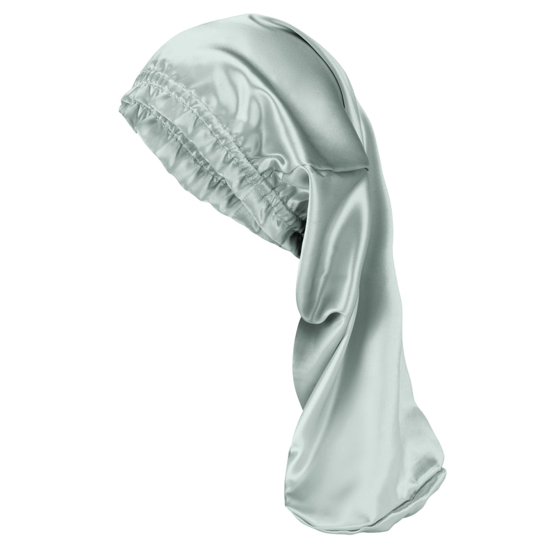 Blissy Matcha Blissy Cascade Bonnet – 22 Momme Mulberry Silk, 100% Silk