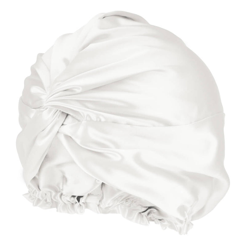 Blissy White Silk Blissy Bonnet Detail –