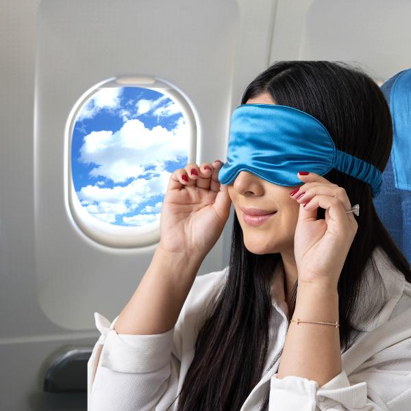 soft fabric natural material travel masks