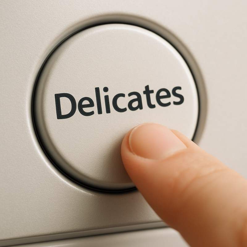 Delicates Setting on Washer: What It Means - Singapore