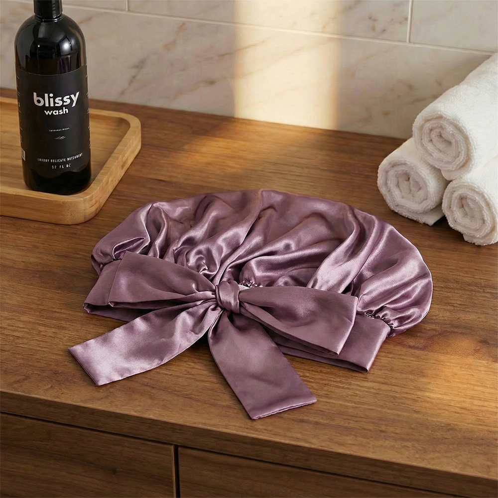 Blissy Bow Bonnet - Plum