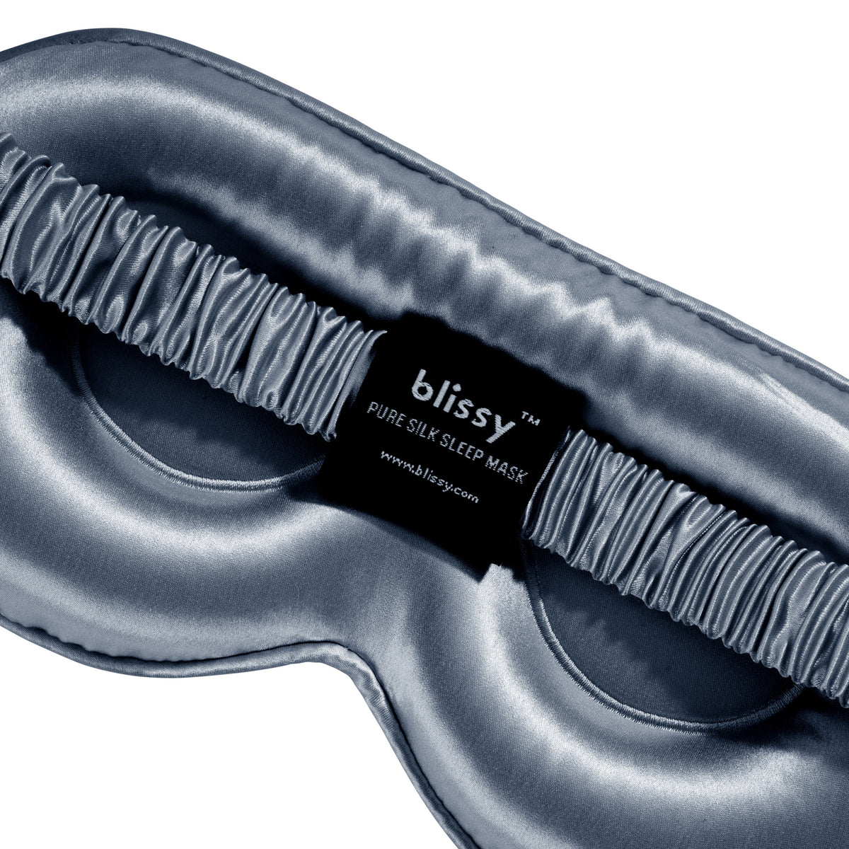 Blissy Mulberry Silk Sleep Mask – Ash Blue