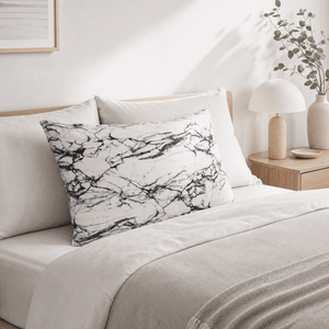 Pillowcase - Light Marble - Queen