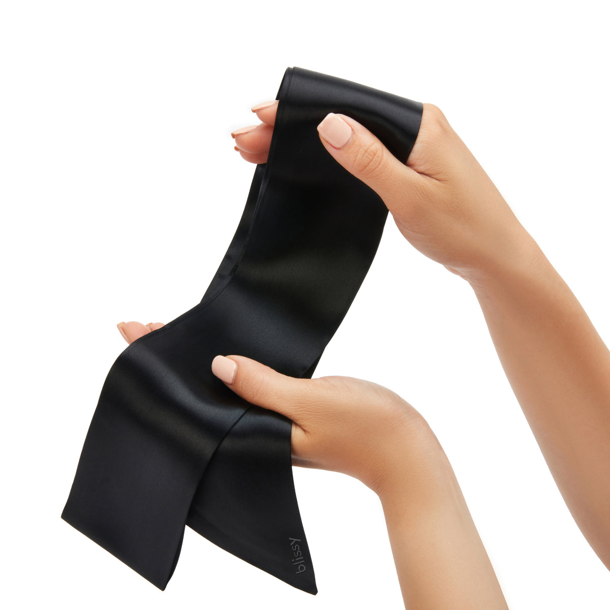 Black Blissy Hair Ribbon – Blissy Premium Silk
