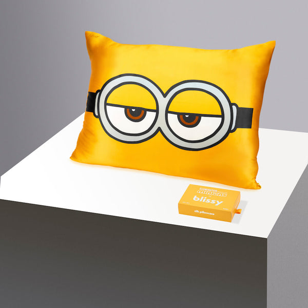 Blissy Queen Sleepyhead Minion Pillowcase – 22 Momme Mulberry Silk, 100% Silk
