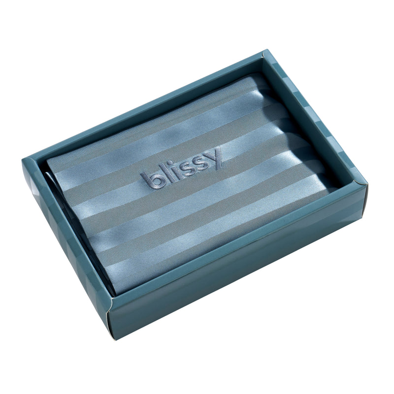 Pillowcase - Ash Blue Striped - Queen