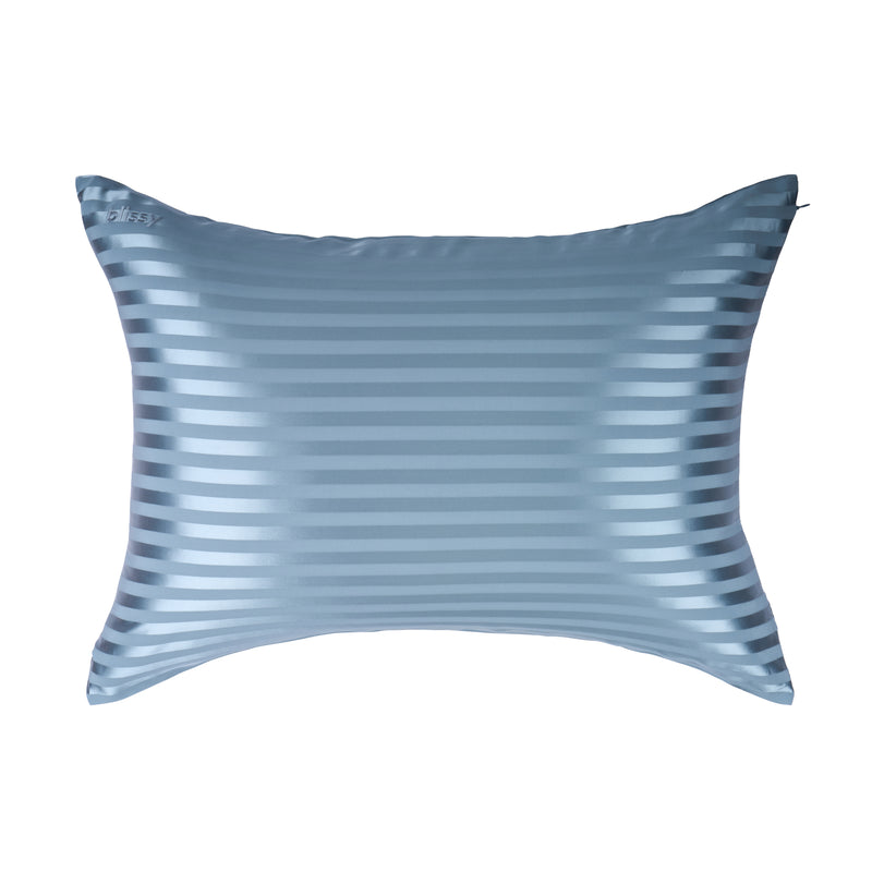 Pillowcase - Ash Blue Striped - Queen