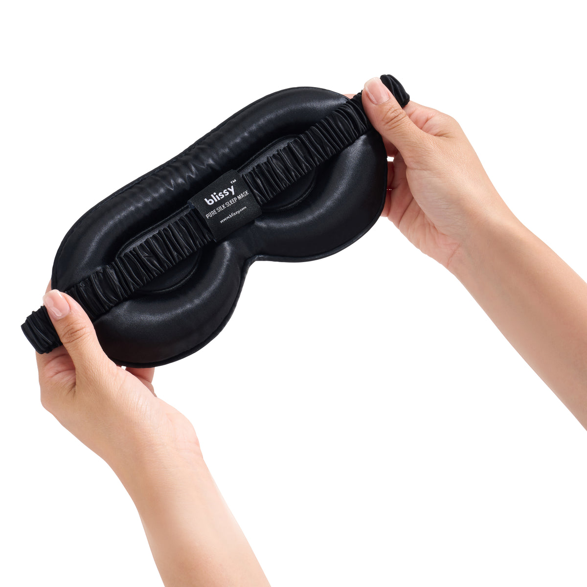 Black Sleep Mask – Blissy Premium Silk