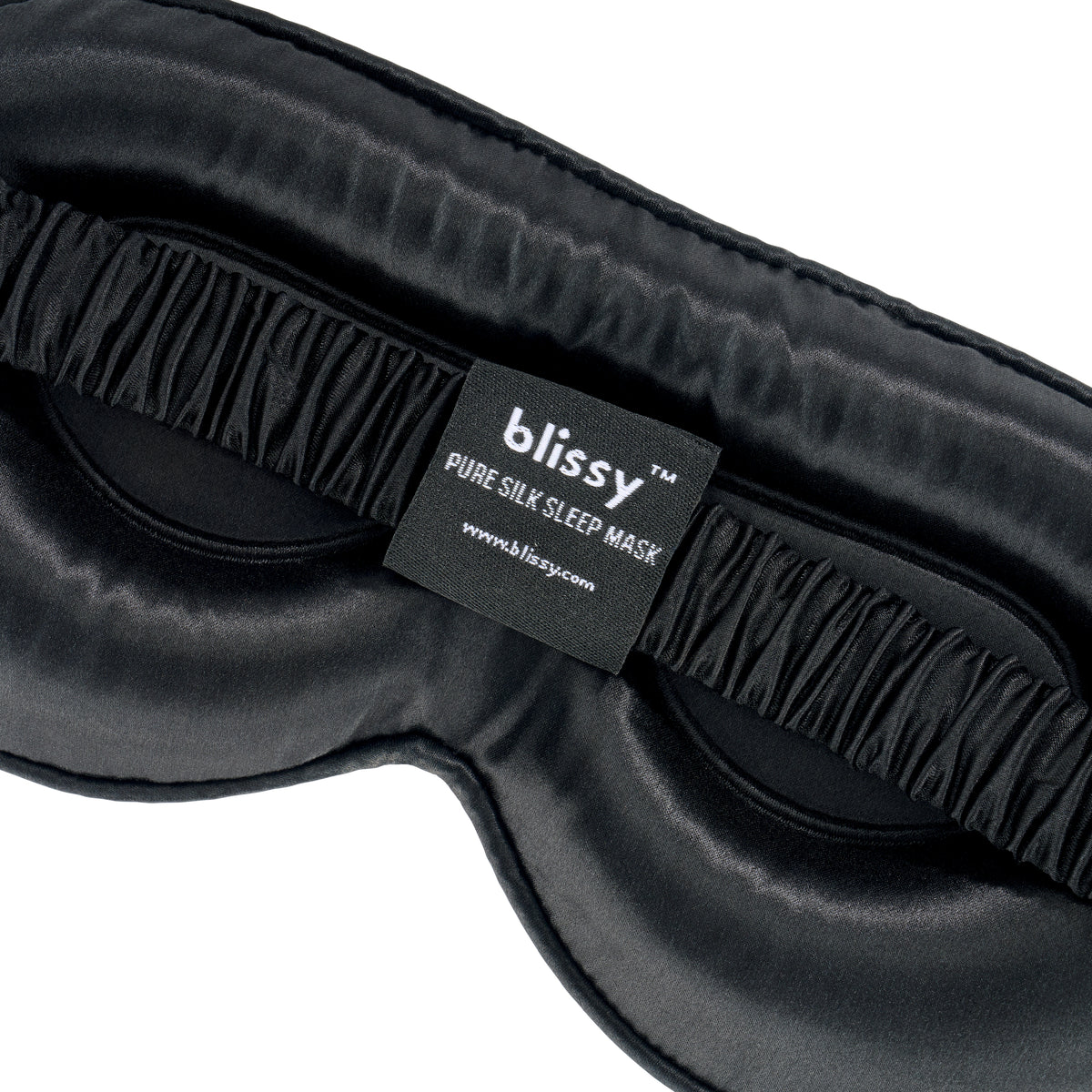 Blissy Black Sleep Mask Lifestyle – Mulberry Silk
