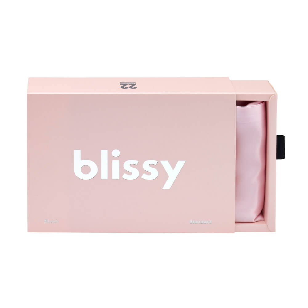 Blissy Blush Silk Pillowcase Detail – King