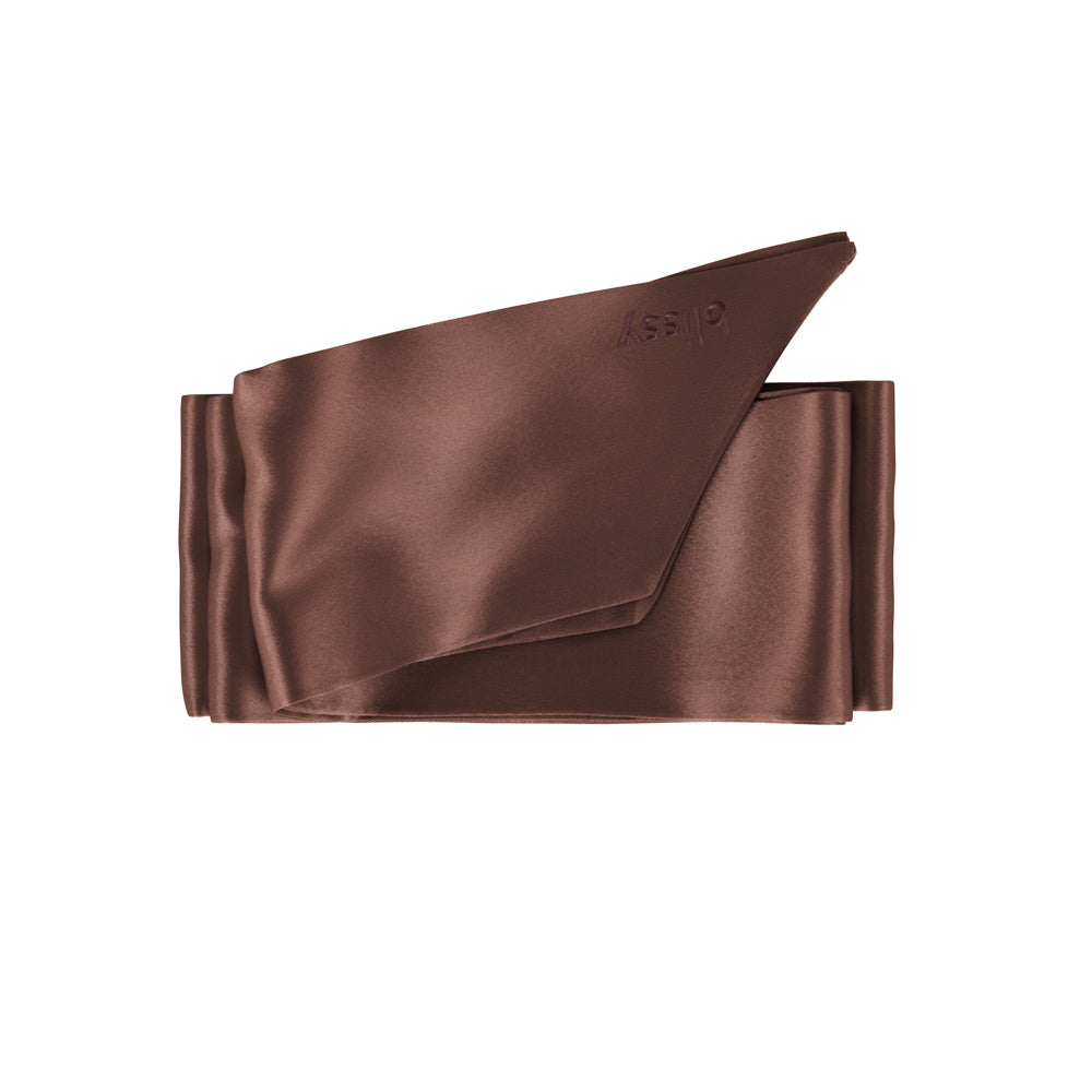 Chocolate Blissy Hair Ribbon – Blissy Premium Silk