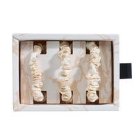 Blissy Skinny Scrunchies - Champagne Marble