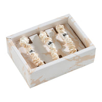 Blissy Skinny Scrunchies - Champagne Marble