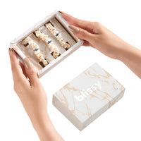Blissy Skinny Scrunchies - Champagne Marble