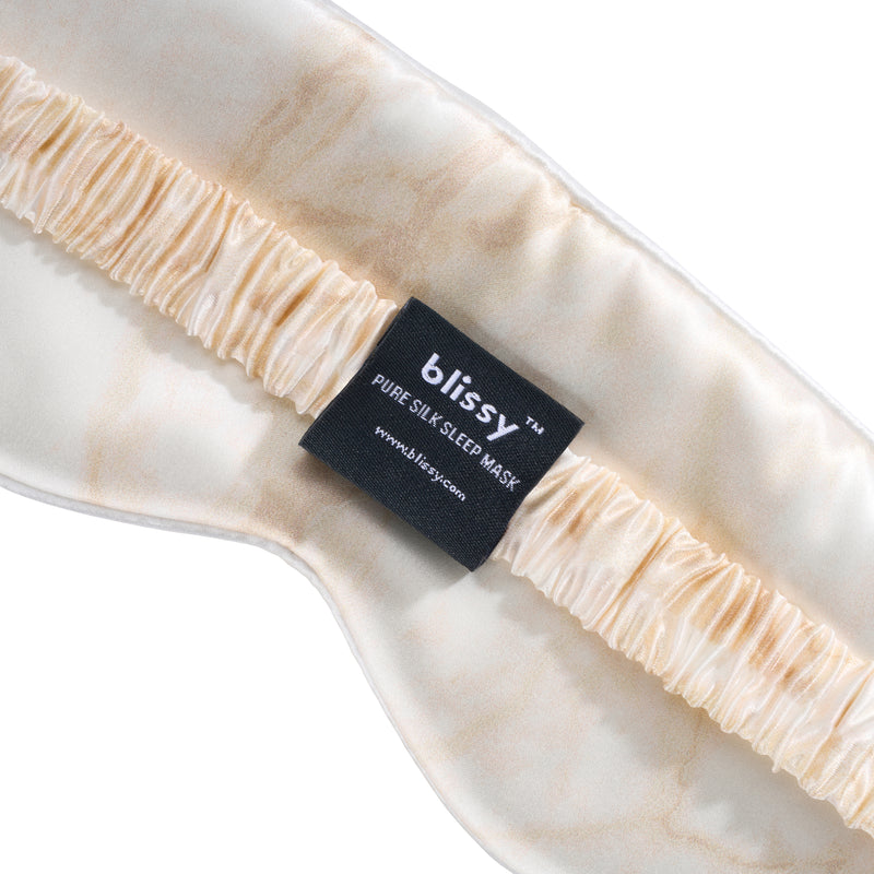 Sleep Mask - Champagne Marble