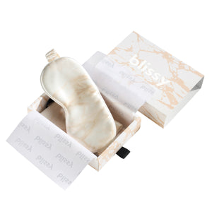 Sleep Mask - Champagne Marble