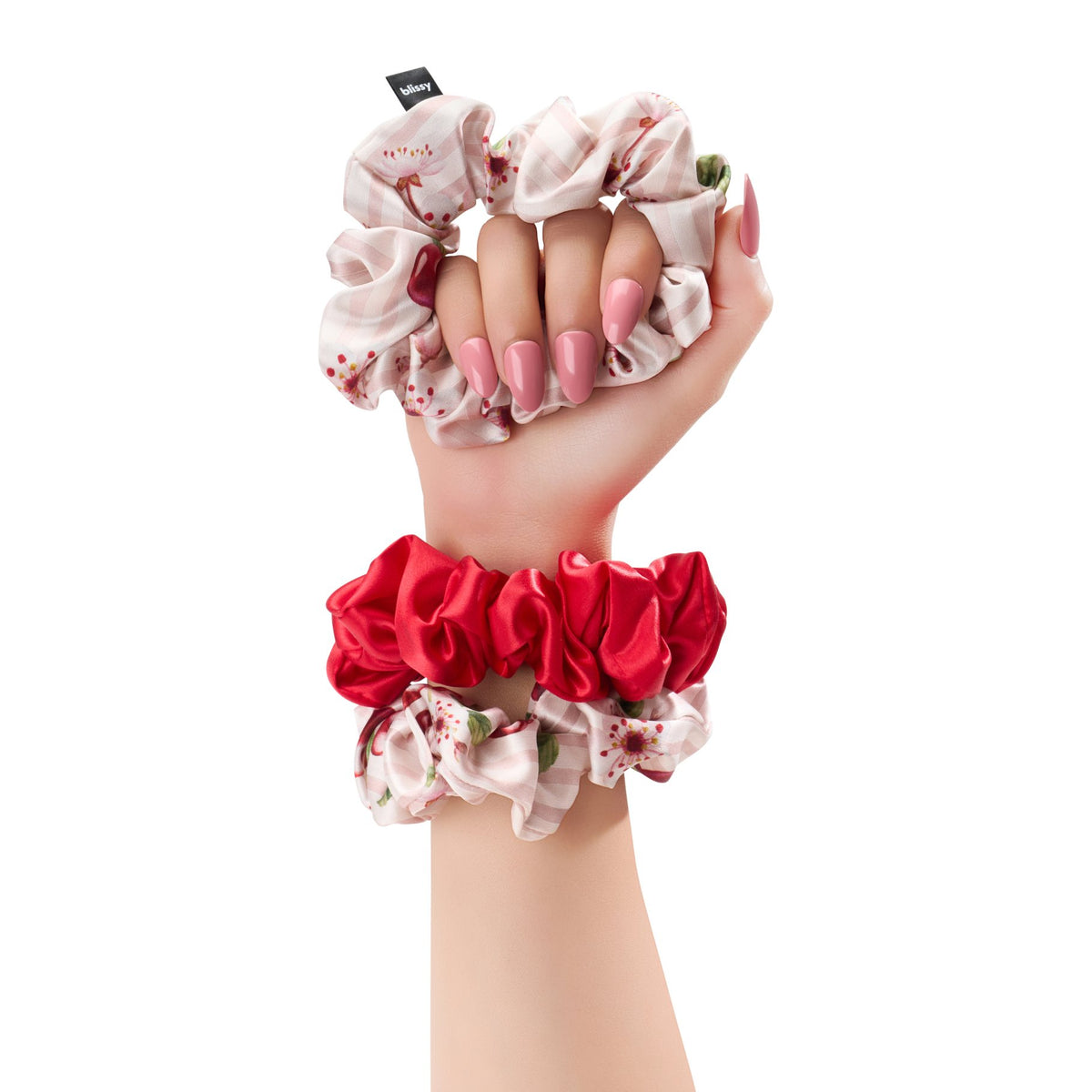 Blissy Cherry Blossom Blissy Scrunchies Lifestyle – Mulberry Silk