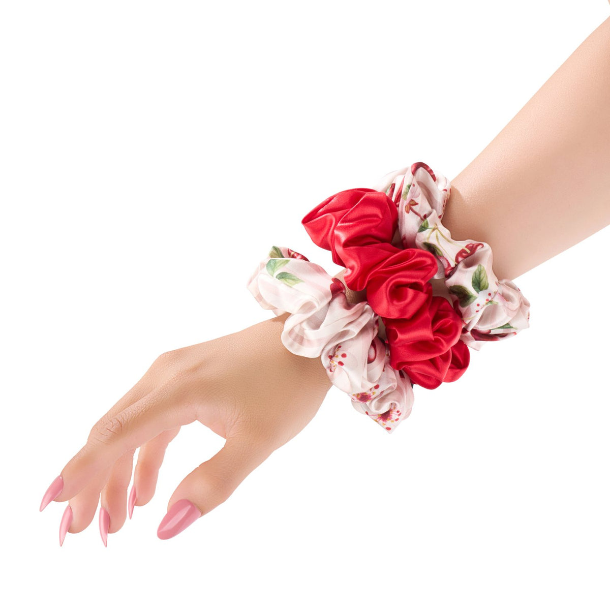 Blissy Mulberry Silk Blissy Scrunchies – Cherry Blossom