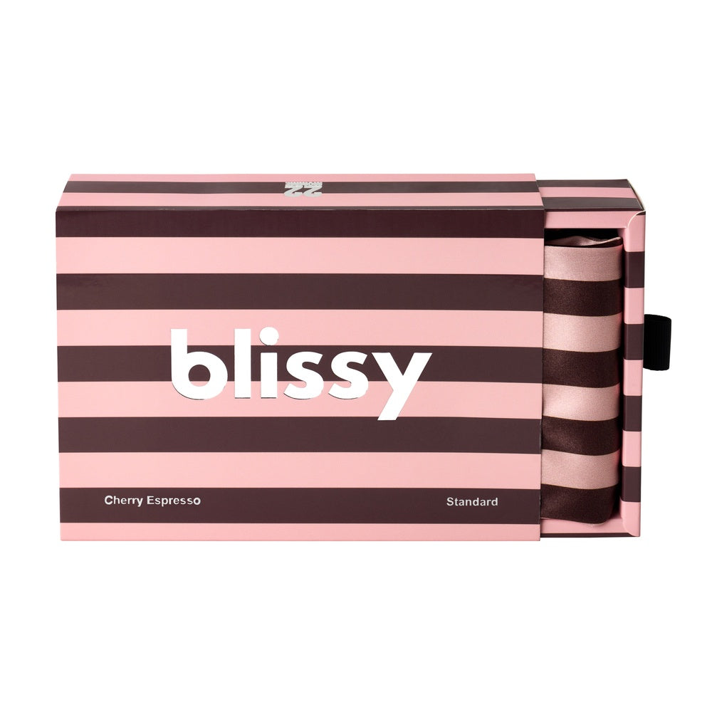Blissy Mulberry Silk Pillowcase – Cherry Espresso King