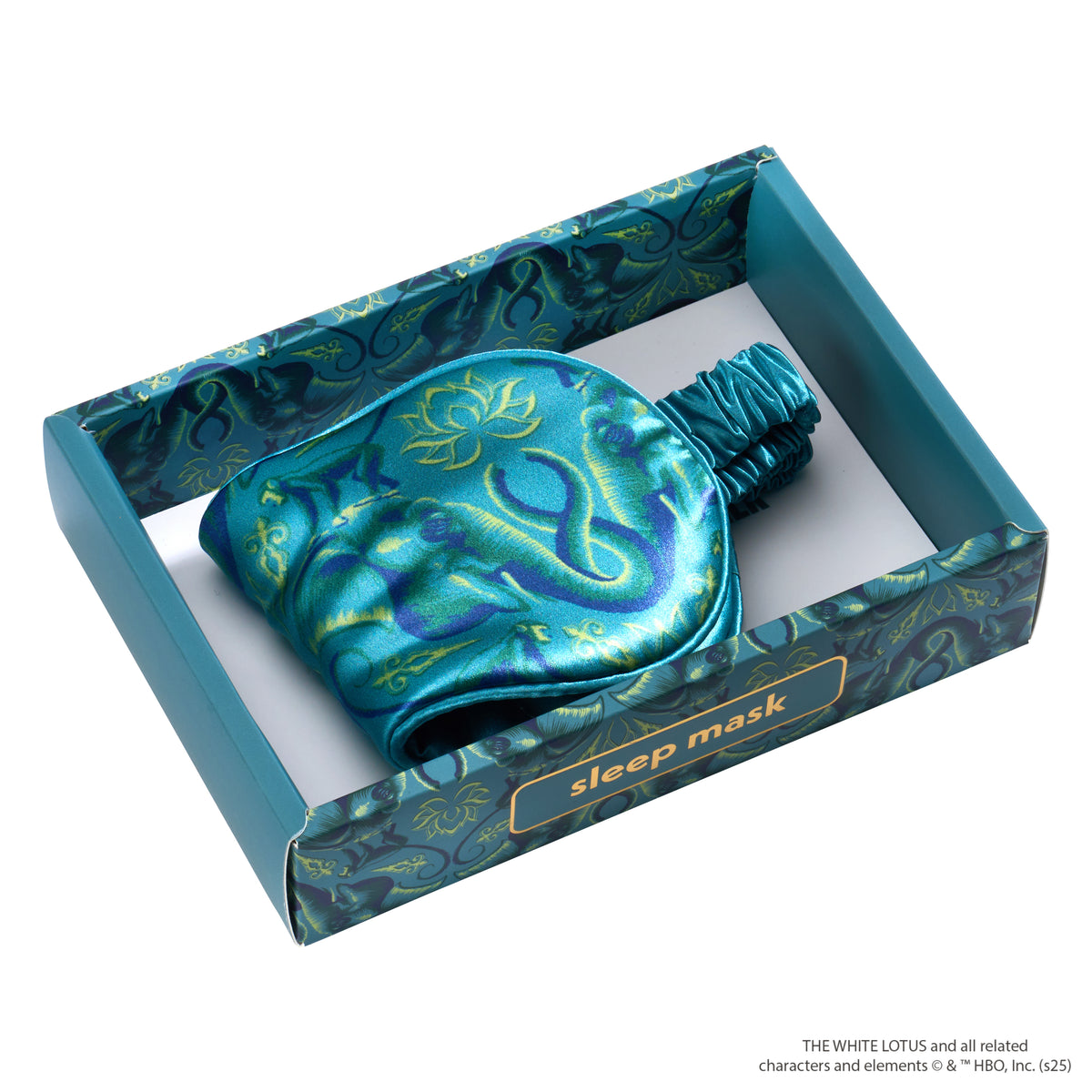 White Lotus Sleep Mask Close-Up – Blissy 22 Momme Silk