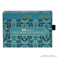 Sleep Mask - White Lotus - Emerald Jungle