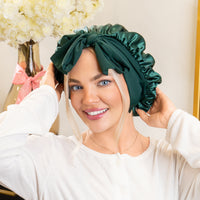 Blissy Bow Bonnet - Emerald
