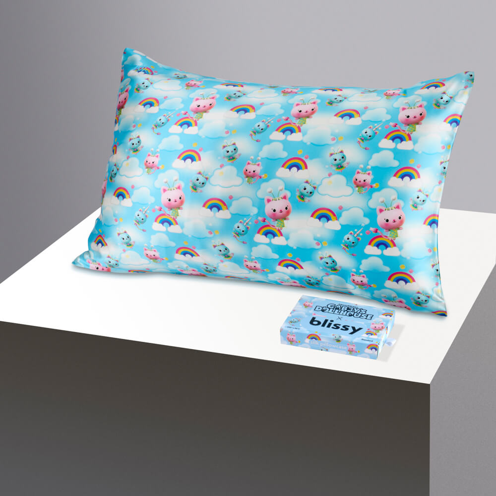 Blissy Queen Gabby'S Dollhouse Pillowcase – 22 Momme Mulberry Silk, 100% Silk