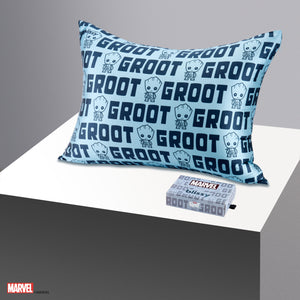 Pillowcase - Marvel™ - Blue Groot Letter Print - Queen