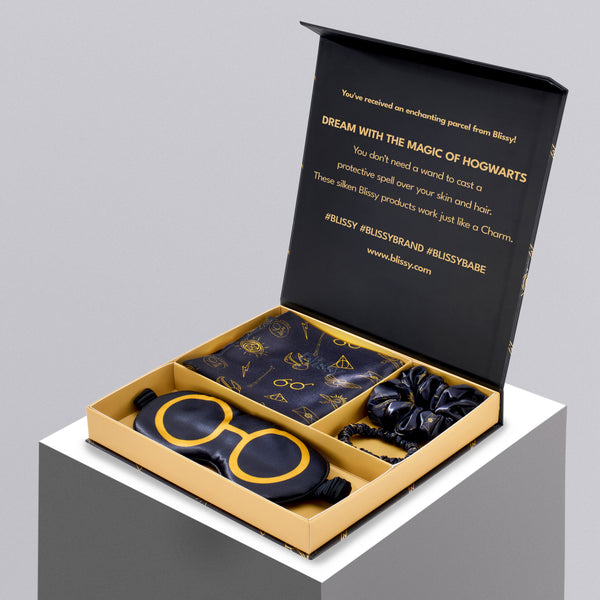 Blissy King Harry Potter™ Wizarding World Icons Blissy Dream Set – 22 Momme Mulberry Silk, 100% Silk