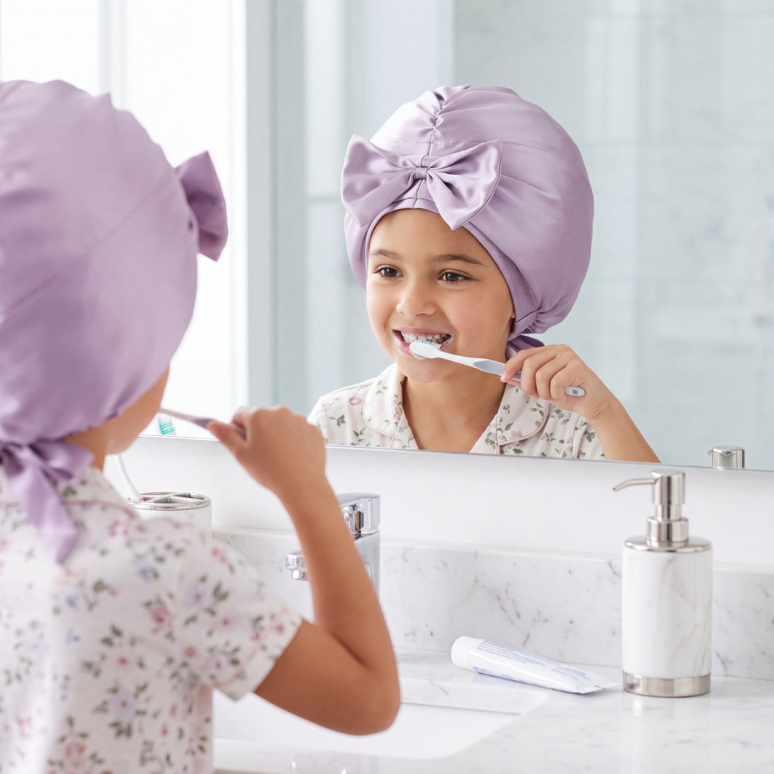 Blissy Junior Bow Bonnet - Lavender