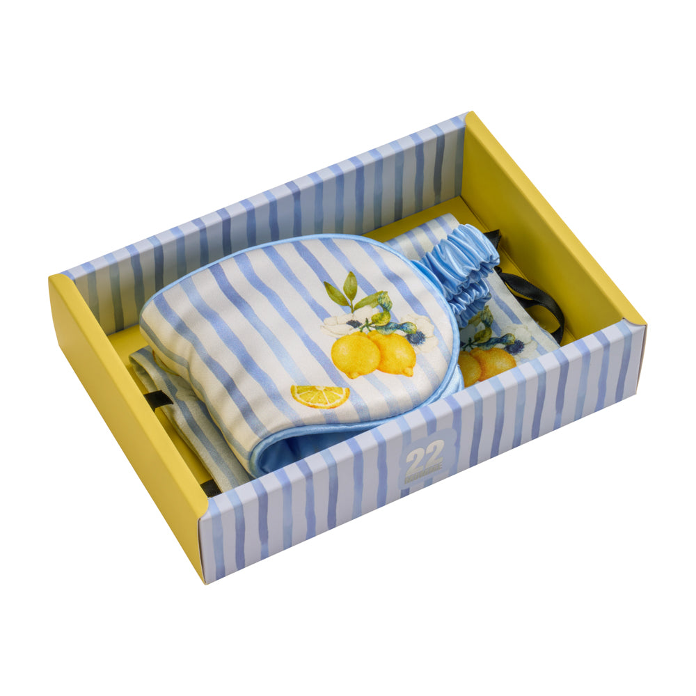 Blissy Lemon Bloom Sleep Mask Lifestyle – Mulberry Silk