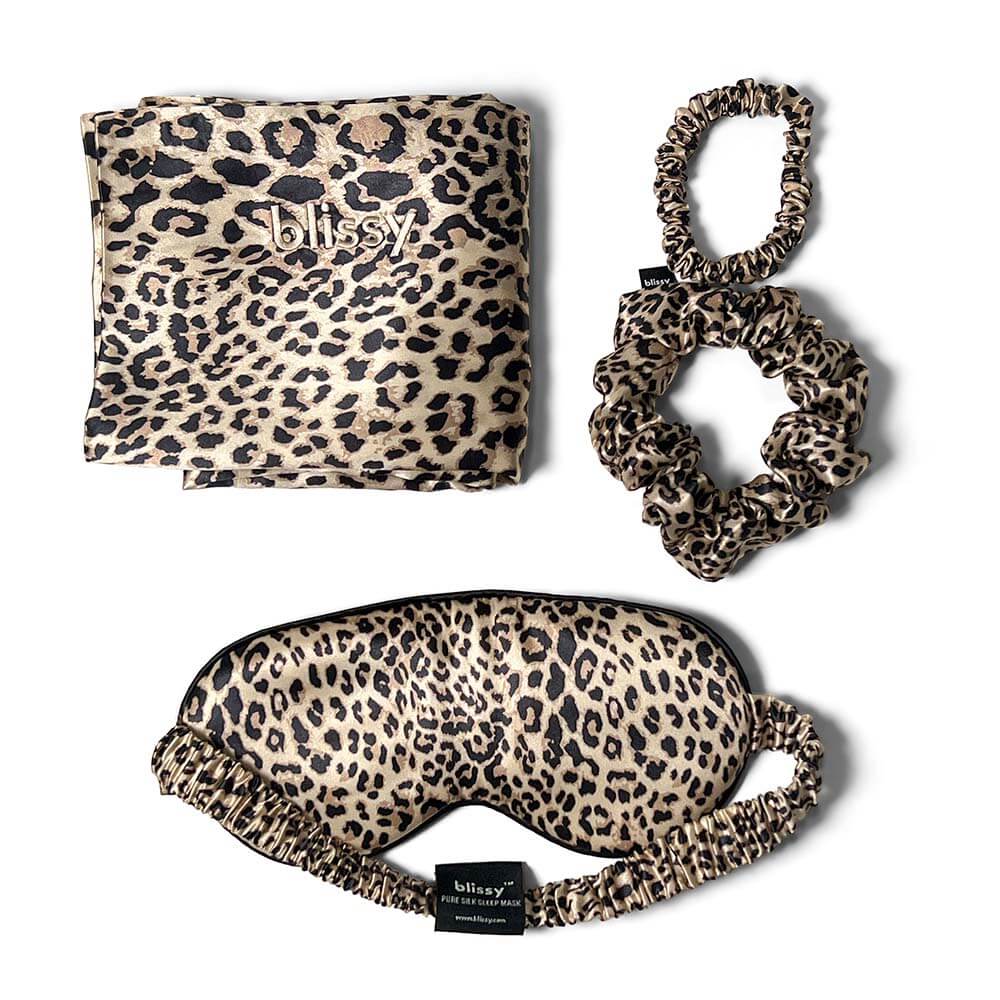 Blissy Leopard Silk Blissy Dream Set Detail – Standard