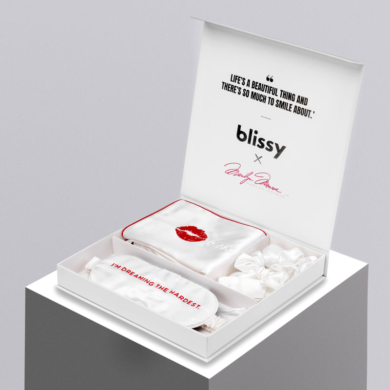 Blissy Dream Set - Marilyn Monroe™ - Standard - Blissy Standard Marilyn Monroe™ Blissy Dream Set – 22 Momme Mulberry Silk, 100% Silk
