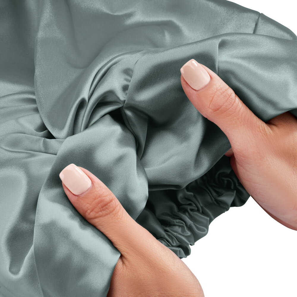 Blissy Matcha Silk Blissy Bonnet Detail –