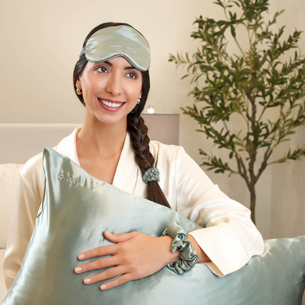 Blissy Mulberry Silk Blissy Dream Set – Matcha Standard