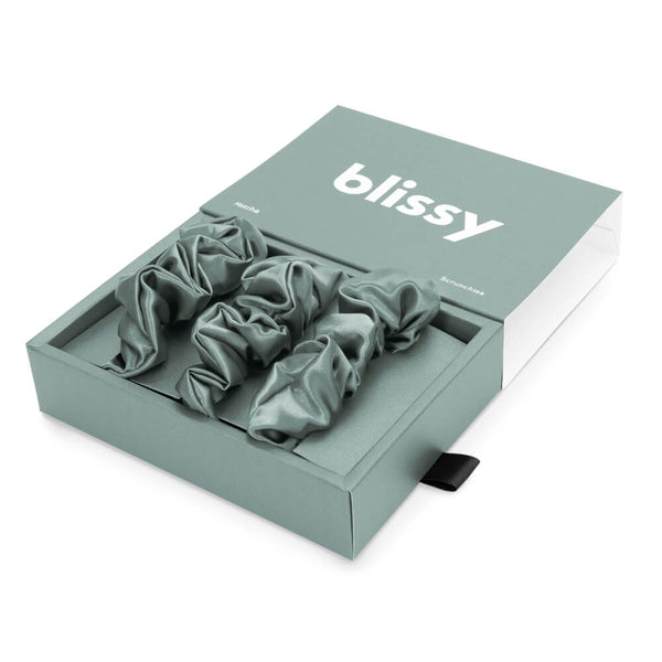 Blissy 100% Mulberry Silk Hair Ties Blissy Silk Scrunchies (3-Pack) Lifestyle – Mulberry Silk