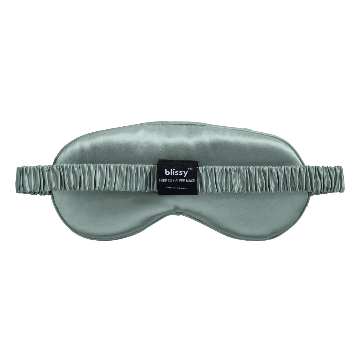 Blissy Matcha Silk Sleep Mask Detail –