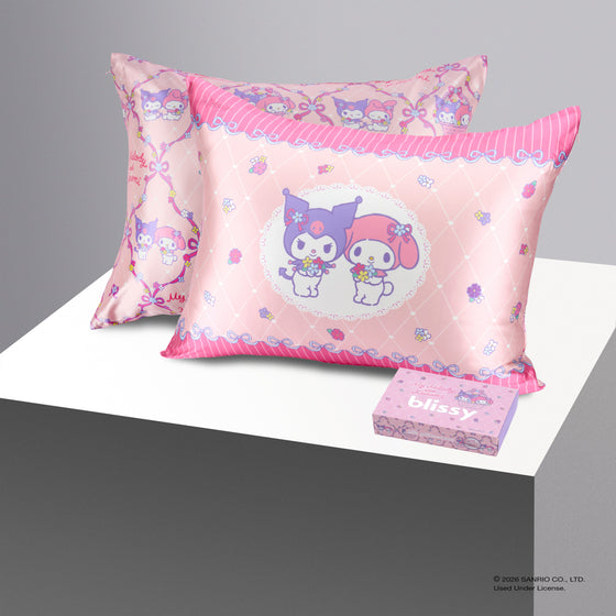 Blissy Pillowcase - Hello Kitty - My Melody™ & Kuromi™ - Standard