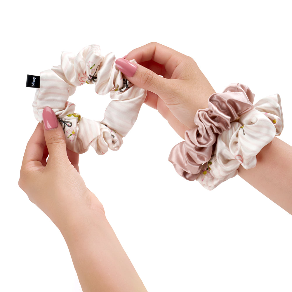 Blissy Olive You Silk Blissy Scrunchies Detail –