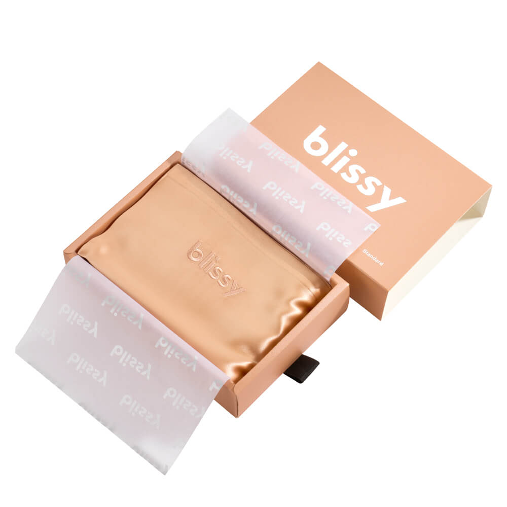 Blissy Mulberry Silk Pillowcase – Peach King