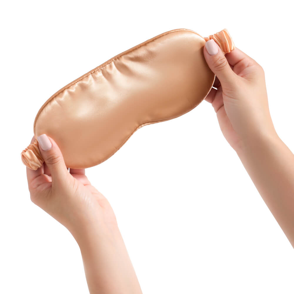 Peach Sleep Mask – Blissy Premium Silk