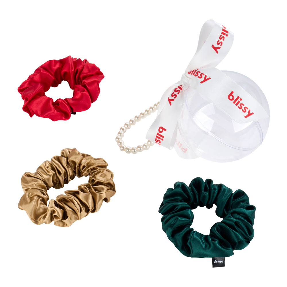 Blissy Pearl Scrunchie Ornament (3-Piece Set) – Blissy Premium Silk