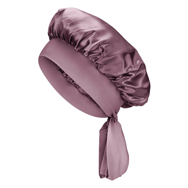 Blissy Mulberry Silk Blissy Silk Bow Bonnet – 100% Mulberry Silk