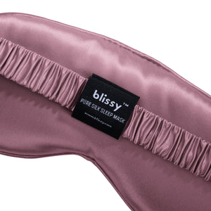 Sleep Mask - Plum - Diamond Quilted