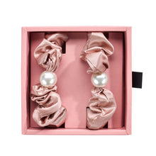 Load image into Gallery viewer, Blissy Pearl Scrunchies - Rose Gold