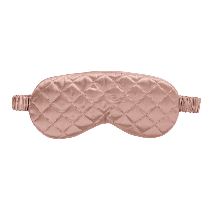 Sleep Mask - Rose Gold - Diamond Quilted