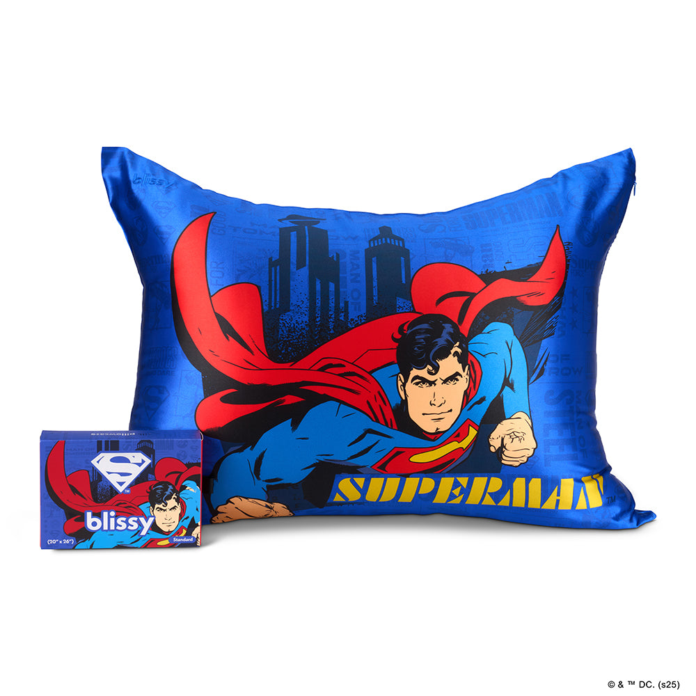 Superman Dreams Mulberry Silk Pillowcase – Blissy Standard