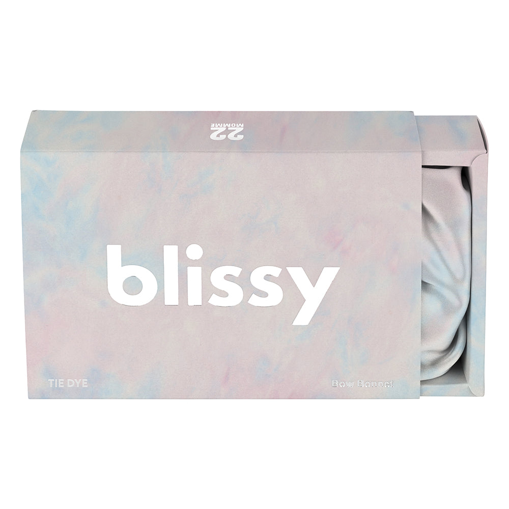 Tie Dye Mulberry Silk Blissy Bow Bonnet – Blissy