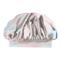 Blissy Tie Dye Silk Blissy Halo Bonnet Detail –